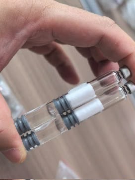 dual-chamber ink cartridge. Pen refill